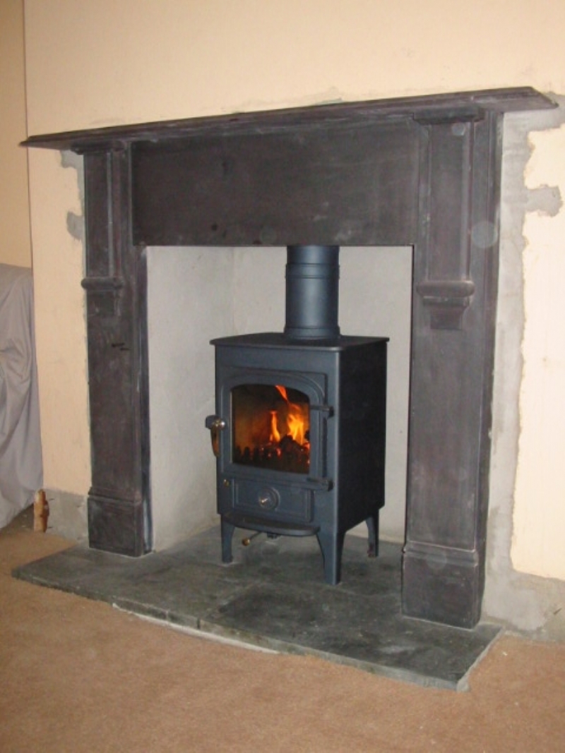 Clearview Pioneer On Long Legs Wood Burning Stove Installation From